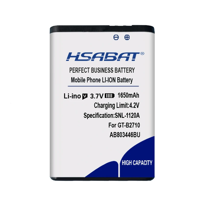 HSABAT 1650mAh AB803446BU Высококачественная батарея для samsung GT-B2710 B2710 твердая батарея Xcover 271