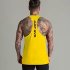 Спортивная хлопковая новая майка, Мужская модная повседневная брендовая майка, одежда для бодибилдинга, фитнеса, рубашка без рукавов