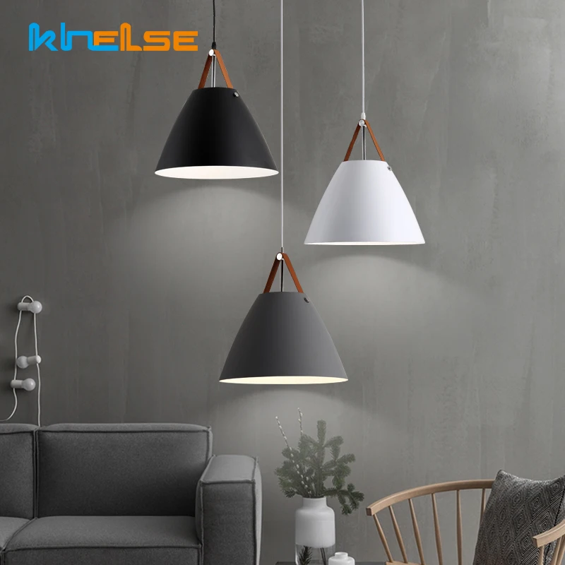 Подвесные светильники в скандинавском стиле для столовой минимализм 3 головки