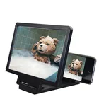 3D Экран усилитель мобильный телефон увеличительное Стекло HD Подставка для видео складной Экран увеличенные защита глаз держатель Универсальный