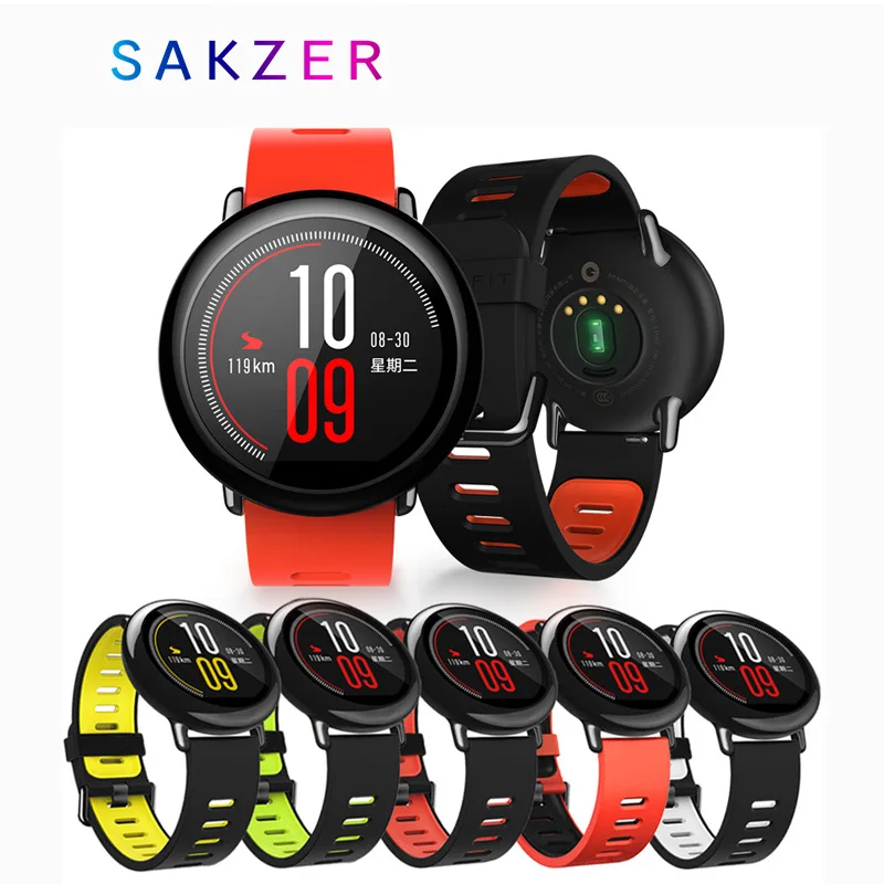 Спортивный силиконовый ремешок для часов Xiaomi Huami Amazfit PACE сменный умных