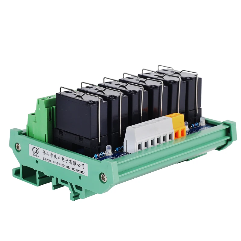 6 канальный 2NO 2NC 8 контактов Panasonic триггерный релейный модуль DC12V 24V