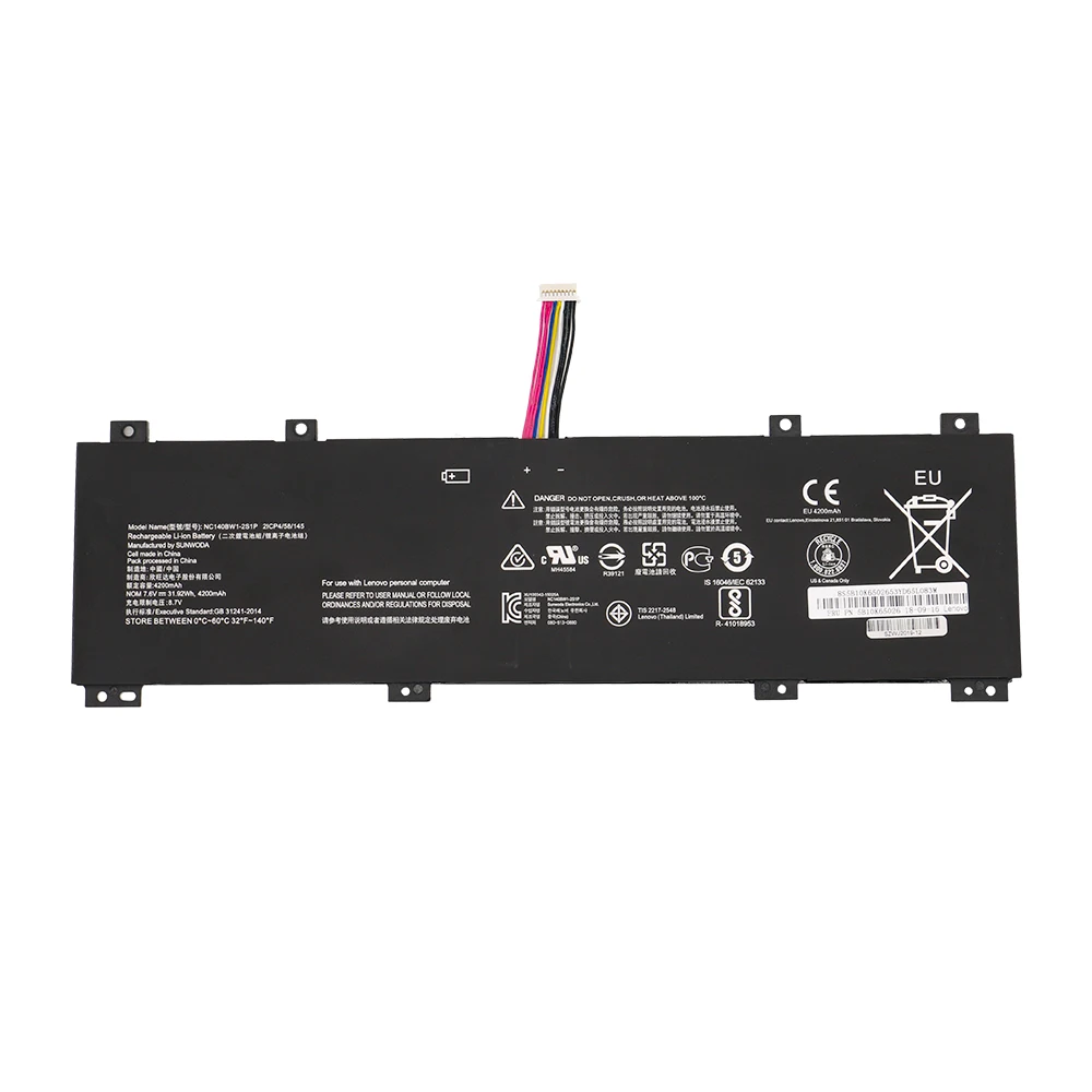 Новая аккумуляторная батарея для ноутбука Lenovo IdeaPad 2ICP4/58/145 100S-14IBR 0813002 5B10K65026 7 6 V