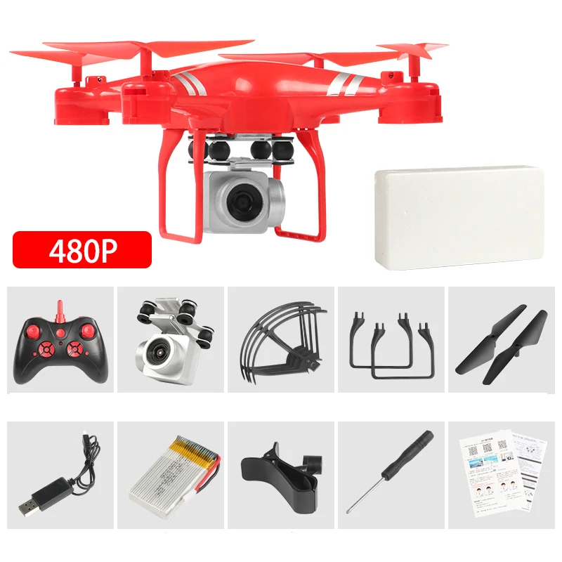 480p Дрон 4k камера HD Wifi передача от первого лица Дрон воздушное давление фиксированная высота четыре оси Самолет rc вертолет Дрон с камеройквадрокоптер с камерой квадрокоптер с камерой профессиона квадракоптер вертолет - Цвет: 480p