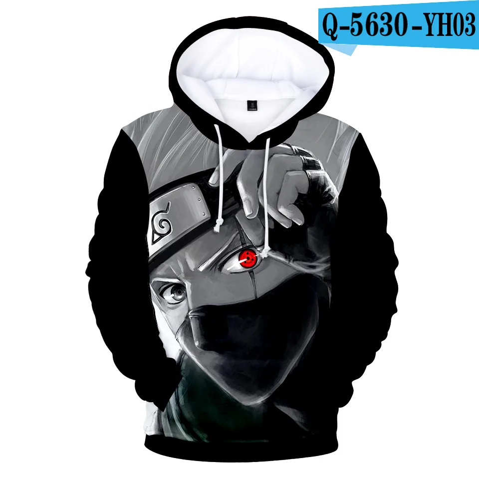 Толстовка унисекс с 3D-принтом аниме худи капюшоном ниндзя Akatsuki Sakura толстовка