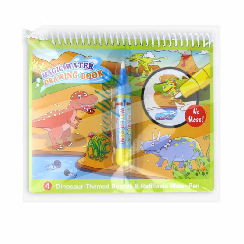 Книга Волшебная для рисования водой книжка-раскраска детей коврик раннего