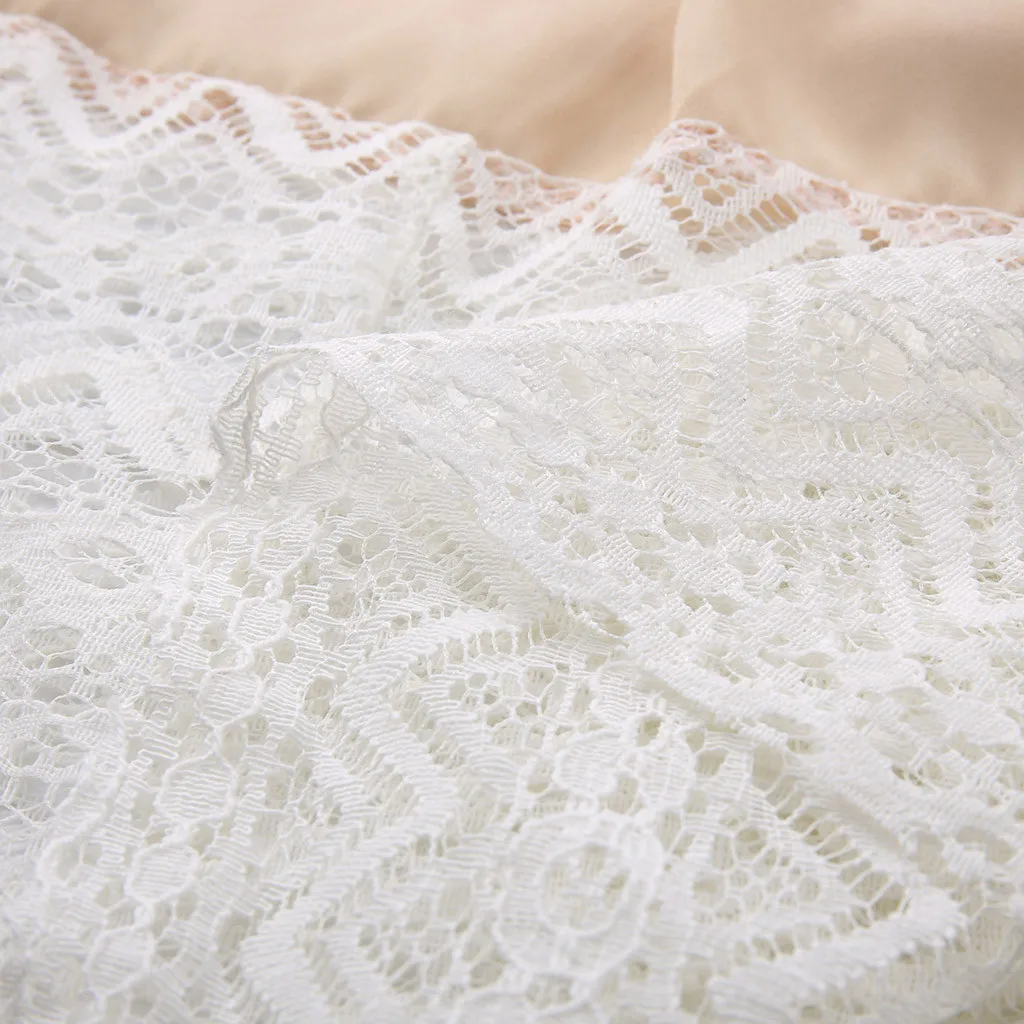 Boho Solid Color Chiffon Dress Women Sexy Cross O Neck Long Sleeve Midi Lady 2019 Summer Elegant Vestidos Female HSU | Женская одежда