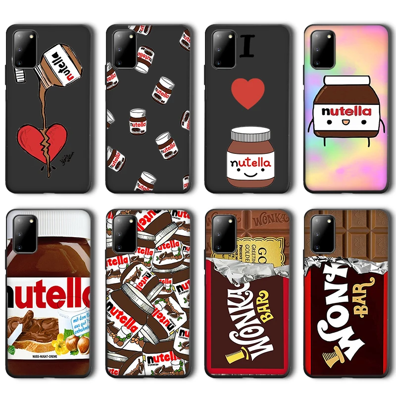 

ciciber Chocolate Case for Samsung Galaxy A51 A50 A71 S20 A70 S10 S9 S8 S7 S10e Note 20 10 9 Plus Ultra Edge Black Silicone Capa