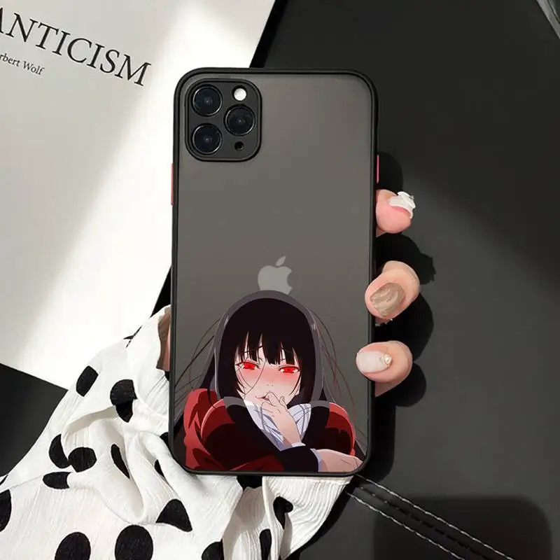

Crazy Excitement Manga Kakegurui Phone Case matte transparent For iphone 7 8 11 12 plus mini x xs xr pro max cover