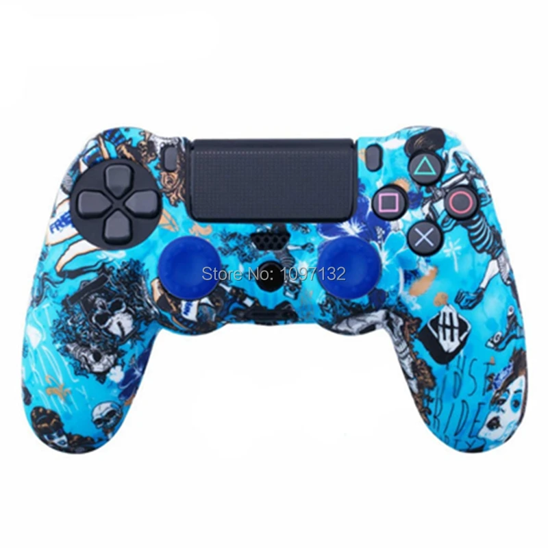 Защитный чехол для контроллера Sony Playstation 4 силиконовый камуфляжный геймпада Dualshock