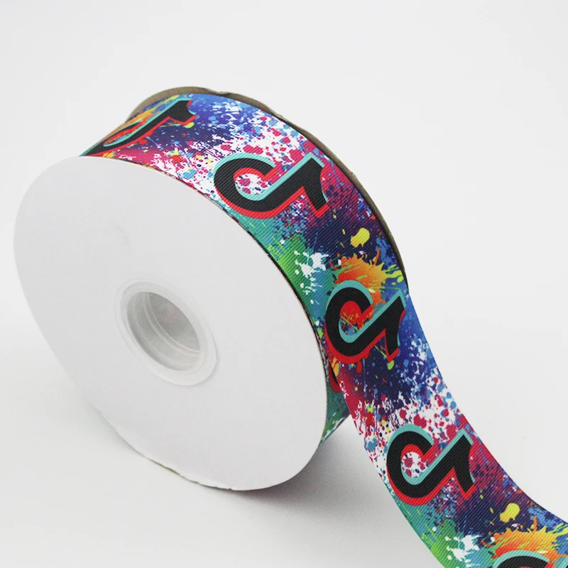 50/75 мм музыкальная нота печатная корсажная лента Женские аксессуары для волос