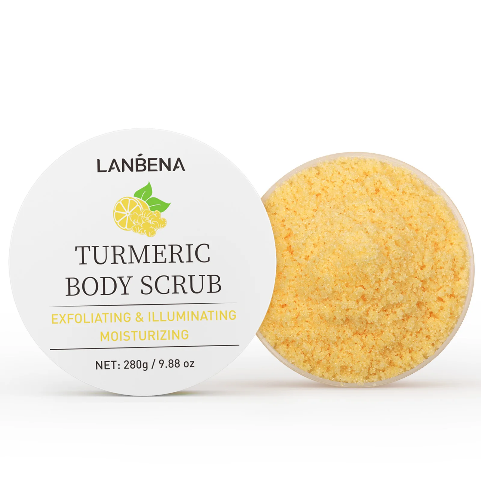 Куркума скраб для тела удаляет омертвевшую кожу питательный и увлажняющий с