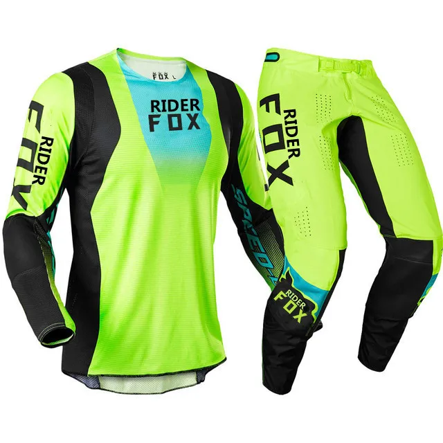 

2022 MTB Rider Fox FAZR 180 Limited Mx SX Gear Set Motocross Combo Mountain Bicycle Offroad Jersey Pants Mens Motorbike Kits fi