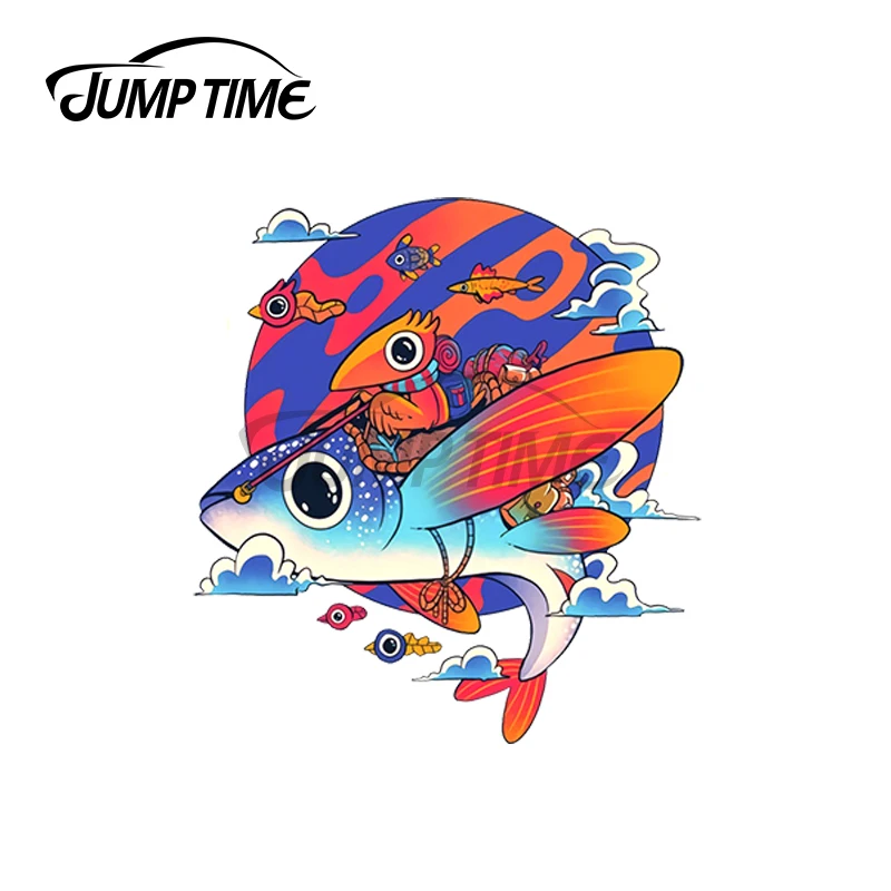 

Автомобильные наклейки JumpTime 13x9,8 см для водителей бездны, пользовательская печать, водонепроницаемые аниме наклейки, устойчивые к царапина...