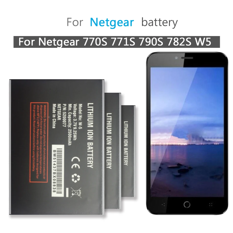 W 5 Аккумулятор для Netgear Sierra 770S 771S 790S 782S W5 сменный аккумулятор 2500 мАч|Аккумуляторы