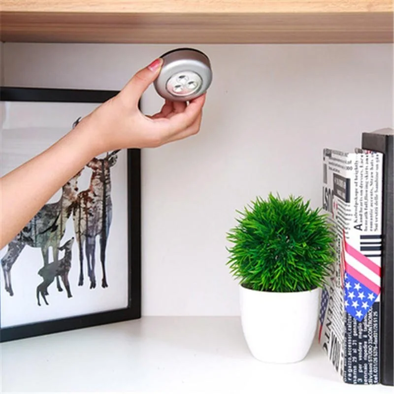 Компактный компактный светильник для шкафа с 3 светодиодами сенсорный шкафчик