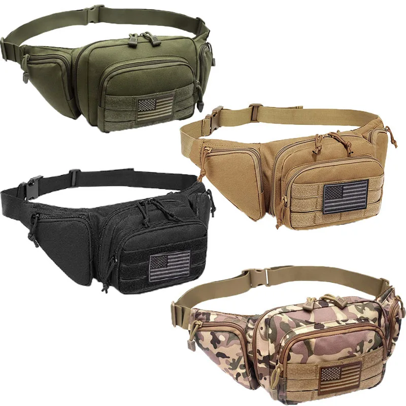 Outdoor Sports Multifunctional Storage Pockets Mountaineering Riding Portable Bag Field Army Fan Tactical Pockets