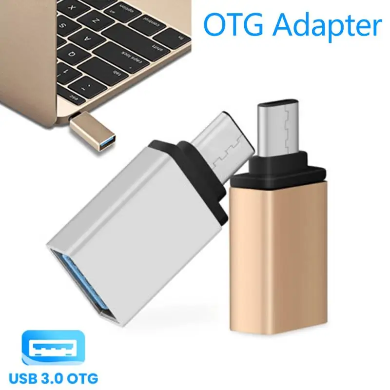 Переходник с USB на Type C OTG Type-c (штекер) Micro (гнездо) конвертер для Macbook Xiaomi Samsung S20 USBC