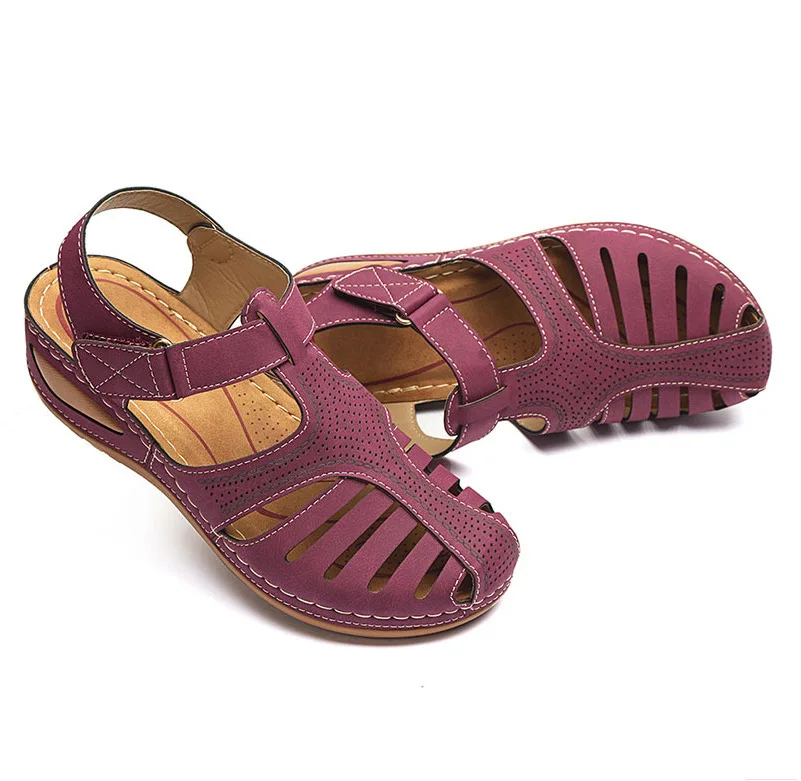 

Women's 2021 summer beach non-slip leaky toe strap buckle sandals CH483-3468