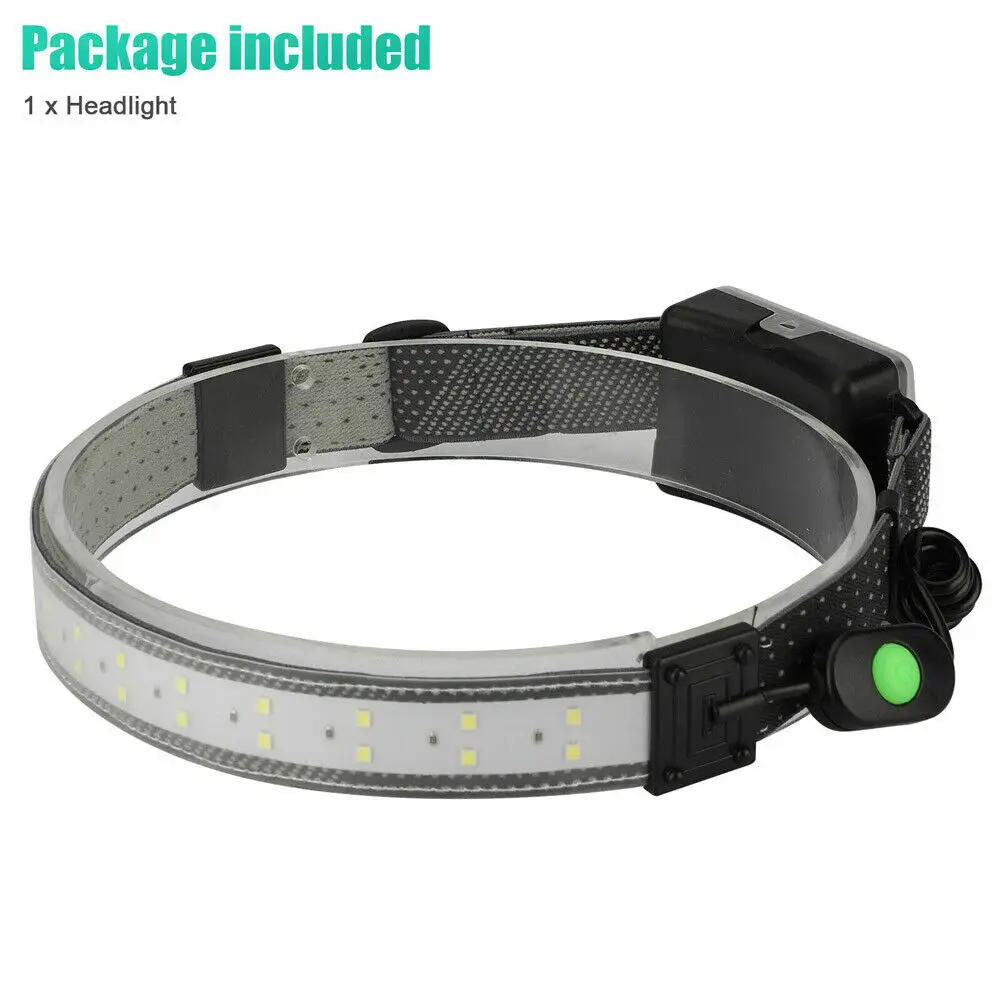 

LED Head Band Light Flashlight Headlamp 3 Mode Broadbeam Torch Lamp Waterproof