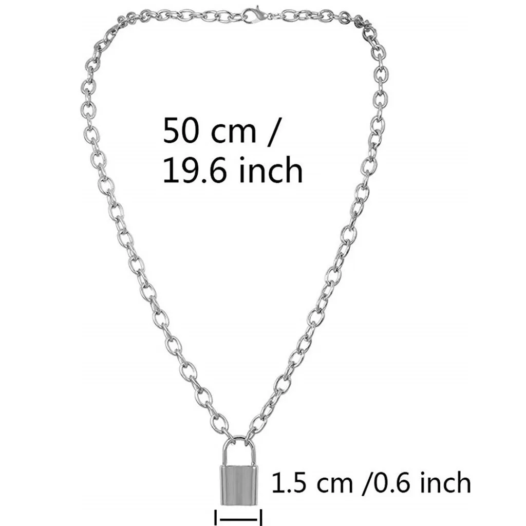 

Stainless Steel Aesthetic Chain Around The Neck Choker Pendant Necklace For Women Egirl Goth Grunge Punk Jewelry Bijouterie