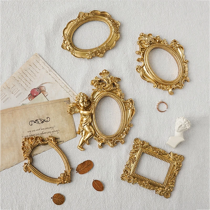 Ювелирные изделия реквизит для фотосъемки Золотая оправа модель из смолы
