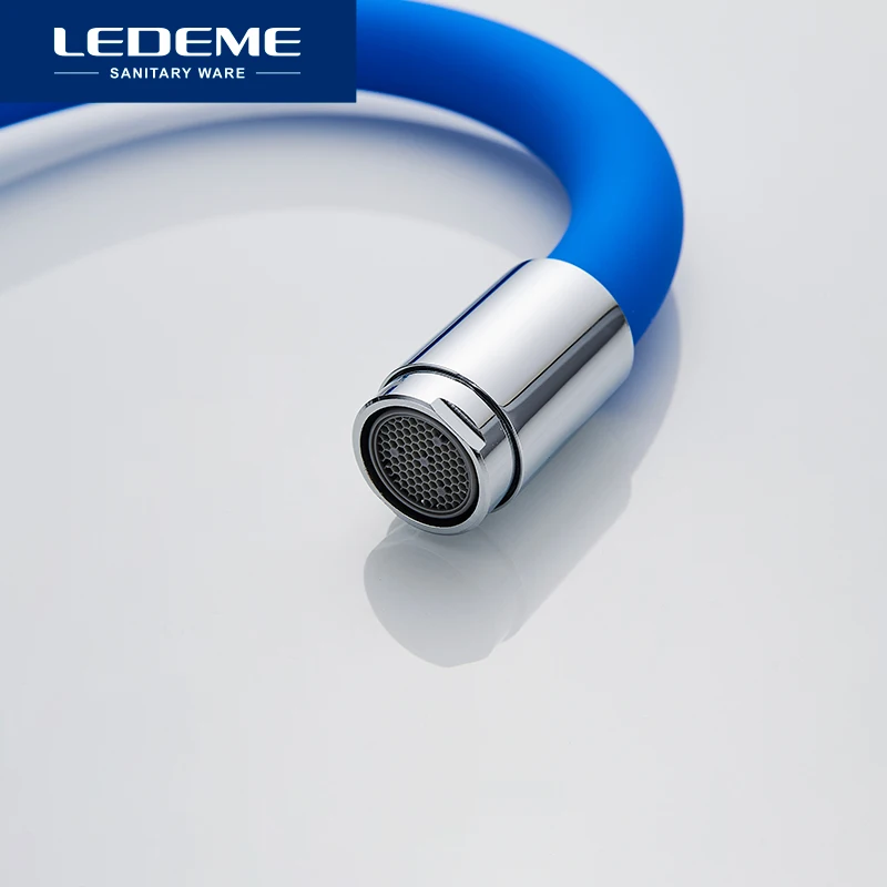 Смеситель для раковины в ванной LEDEME крепление на раковину одно отверстие