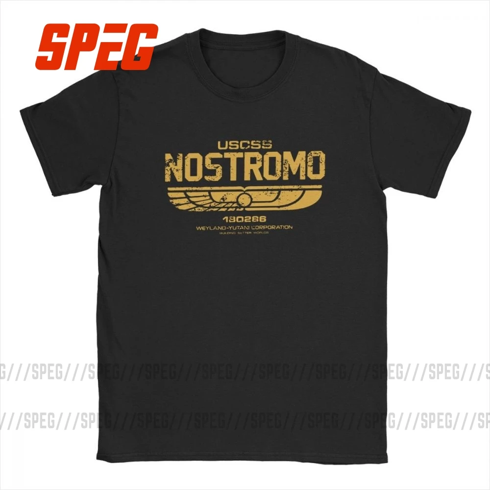 Мужская футболка с короткими рукавами Alien Weyland Yutani corp. Nostromo Crew USCSS 100% хлопок одежда