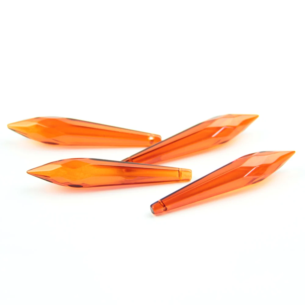 

38mm/63mm/76mm 10pcs/50pcs/200pcs Colorful Crystal Glass U-drop Prism Chandelier Parts for Home Street Lighting Decoration