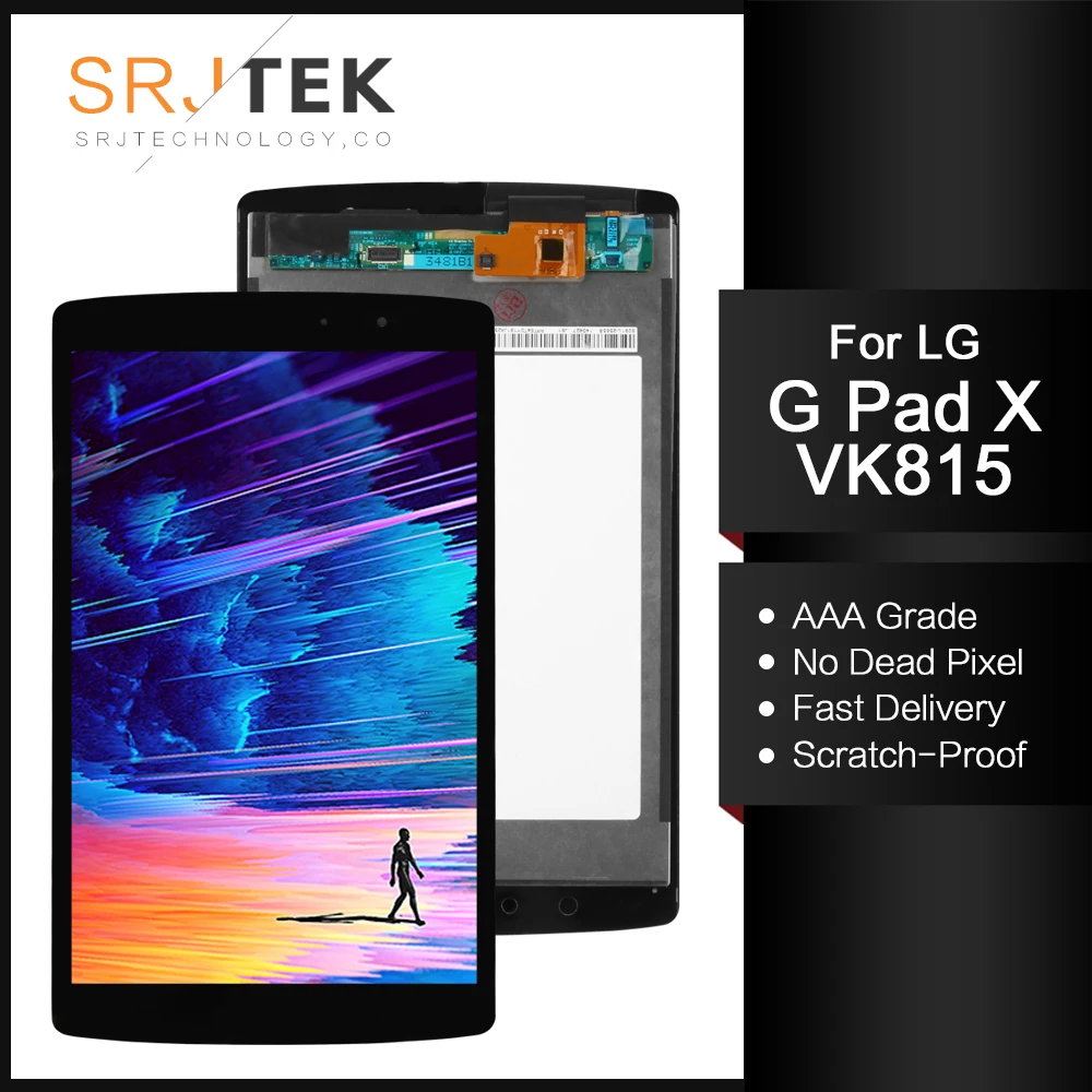 

SRJTEK 8,3 "для LG G PAD X 8,3 VK815 VK-815 ЖК-дисплей Дисплей матрица сенсорный Экран планшета Сенсор в сборе с рамкой для LG VK 815