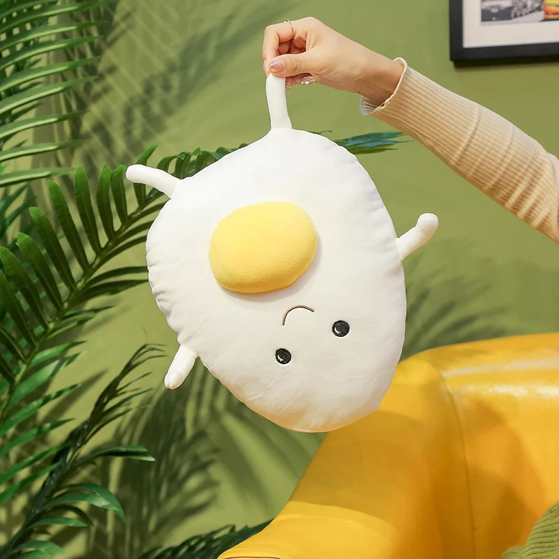 Популярная мягкая подушка 40-80 см из хлопка с имитацией жареных яиц Подушка для