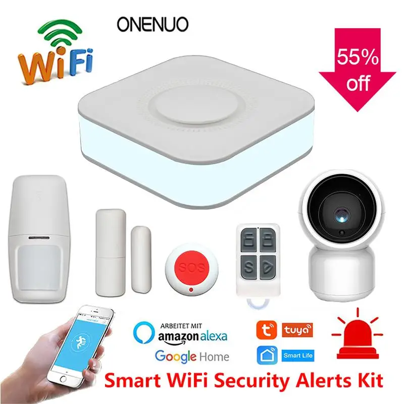 Новинка 2019 лидер продаж дешевая умная система безопасности TUYA с Wi Fi и функцией