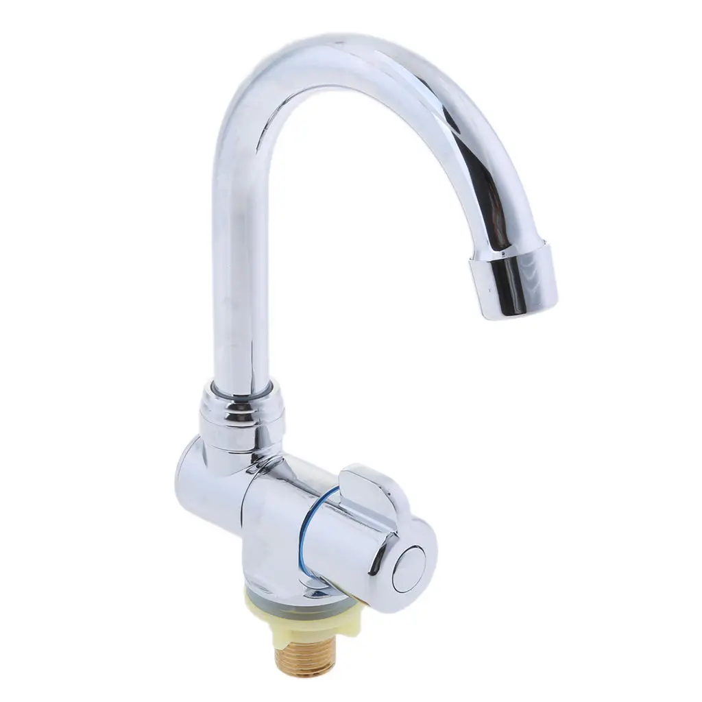 

Marine Kitchen Sink Single Lever Cold Water Faucet Tap 360° Rotating #006