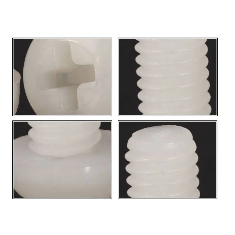

Cross Round Head Nylon Screw Cross Recessed Pan Head Machine Screws Plastic Screw Disc Head Screw Bolt M6M8[M2m2.5m3M4m5] GB