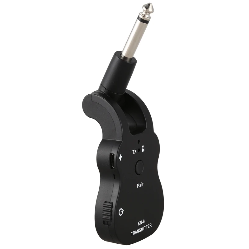 

Hot AD-UHF Wireless o Transmitter Receiver System USB Rechargeable for Electric Guitar Bass Musical Instrument