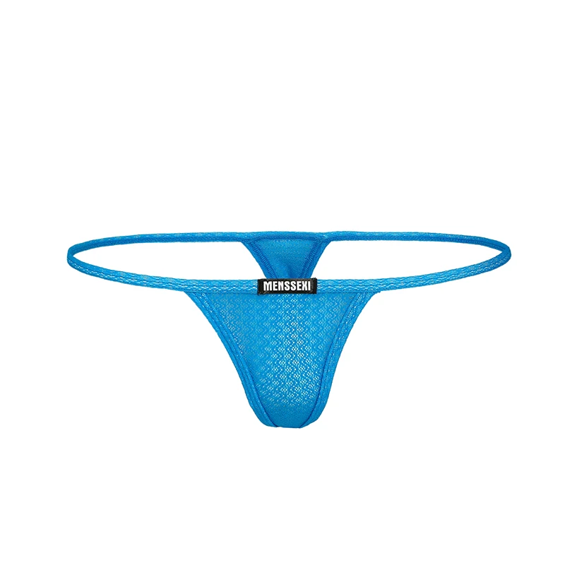 Мужские трусы стринги с низкой посадкой черные дышащие Т образной сексуальное