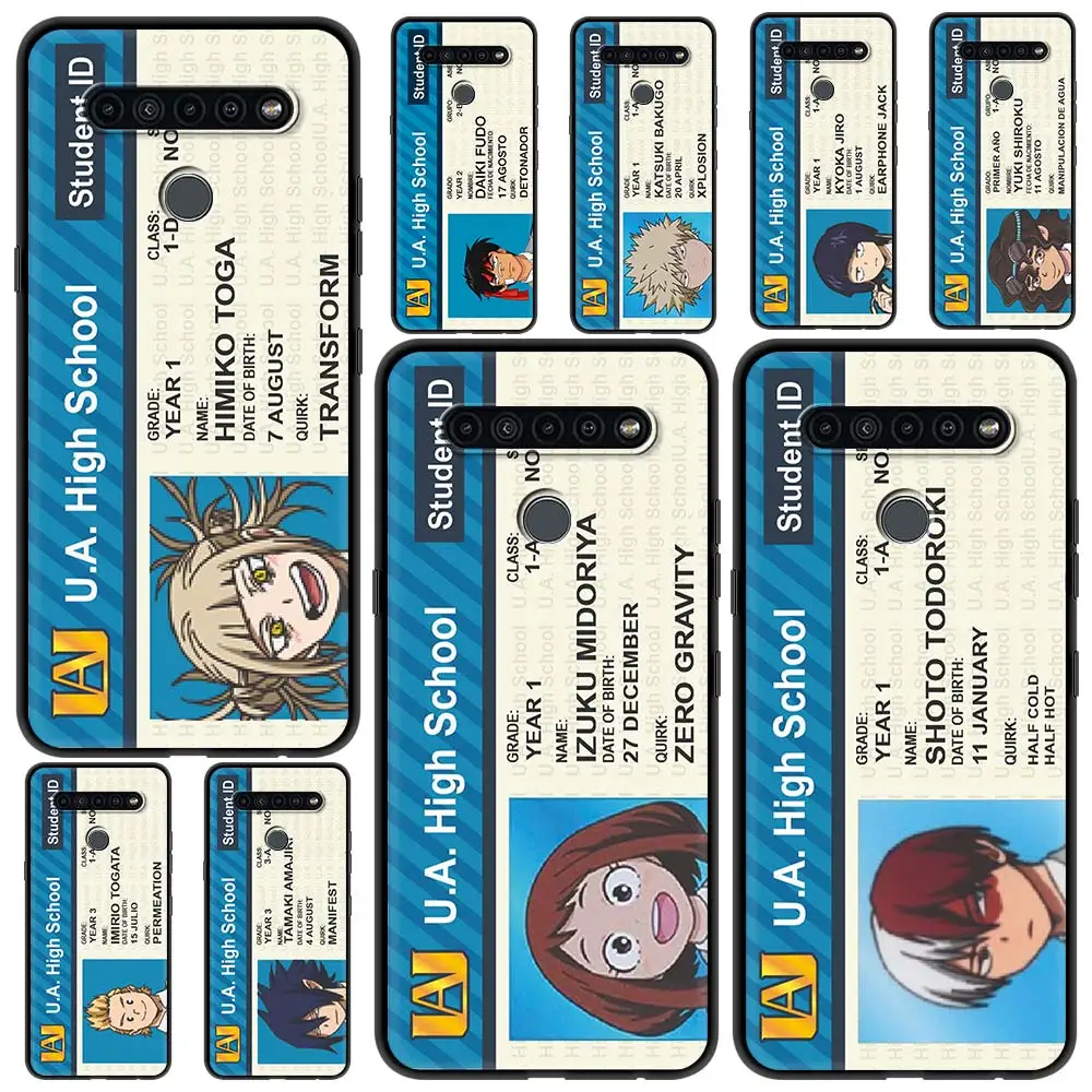 Чехол для телефона из ТПУ с карманом удостоверения личности My Hero дляlg K41s K61 K50 G6 K50s