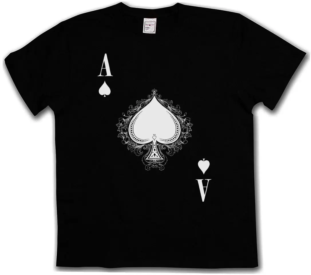 Футболка ACE OF SPADES IV с коротким рукавом футболка Spade Ace для покерных карт казино