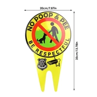 no peeing dog sign garden decor double sided no pooping dog sign with stake stop dogs from pooping or peeing on your garden