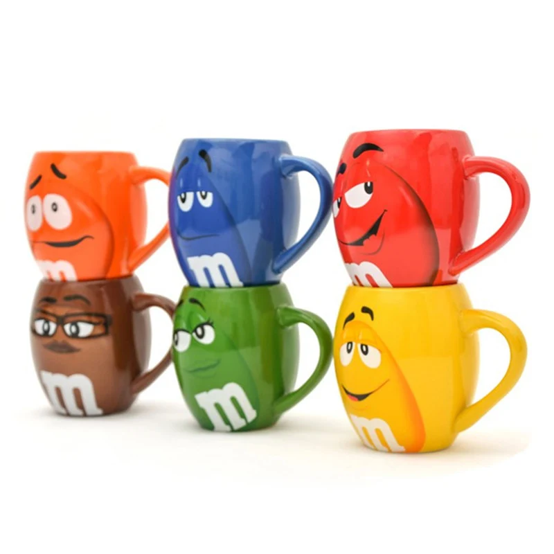 2020New 600mL m&ampm Beans Coffee Mugs Tea Cups and Cartoon Cute Expression Mark Large Capacity Drinkware Christmas Gifts. | Дом и сад