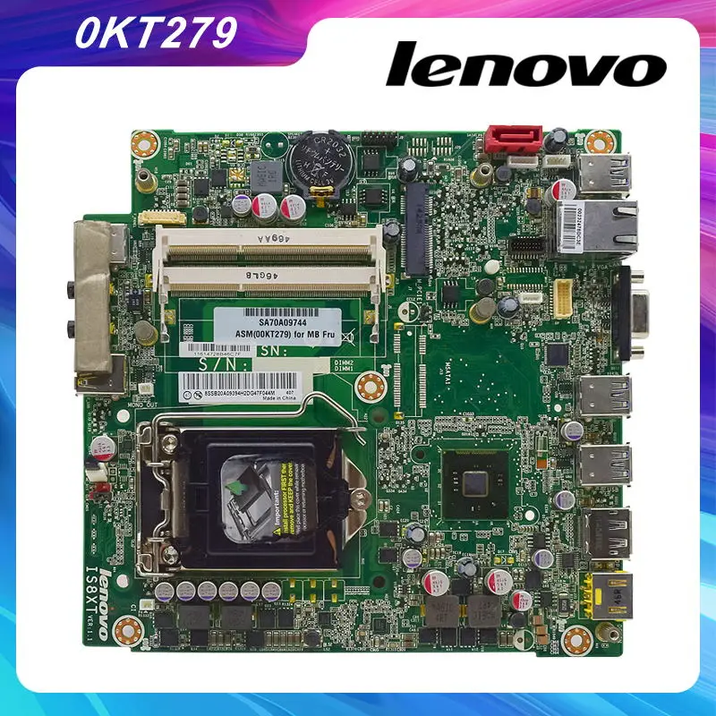 

IS8XT For Lenovo ThinkCentre M93P M73 Tiny M83 PC Motherboard 0KT279 00KT279 LGA 1150 DDR3 Desktop Used Motherboard