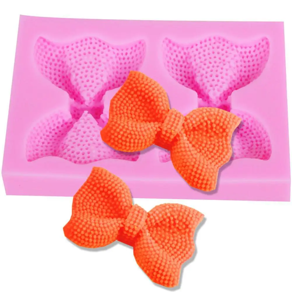 

Bow Fondant Cake Mold Kitchen Mould Chocolate Cake Ultra-light Clay Cute DIY Durable Decoration Mold
