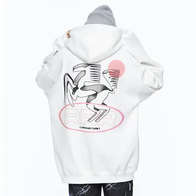 

Autumn and winter women's Sweatshirt loose top punk women's clothing large hip hop new street style Hooded Sweatshirt