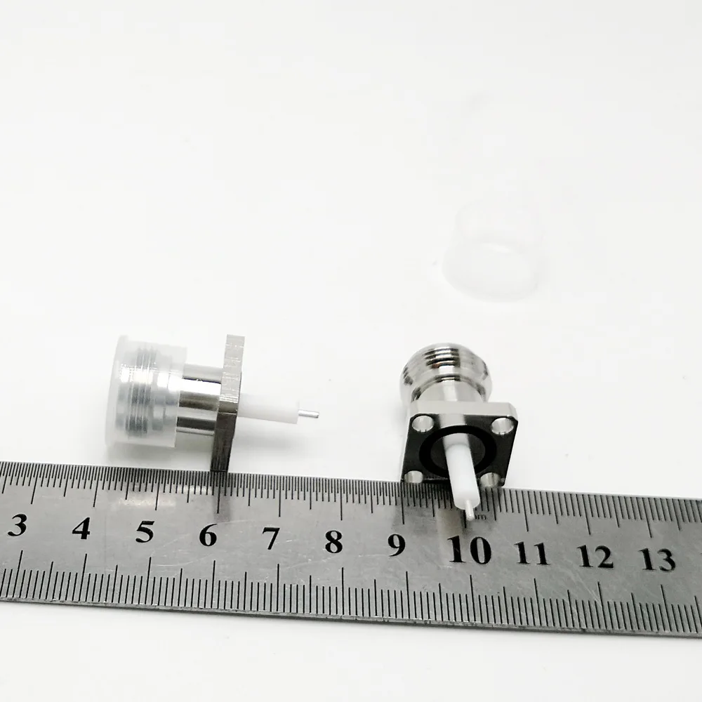 17.5mm 4-Hole Flange N Female Connector Solder Panel Mount Straight RF Coaxial Waterproof 10pcs/lot | Обустройство дома