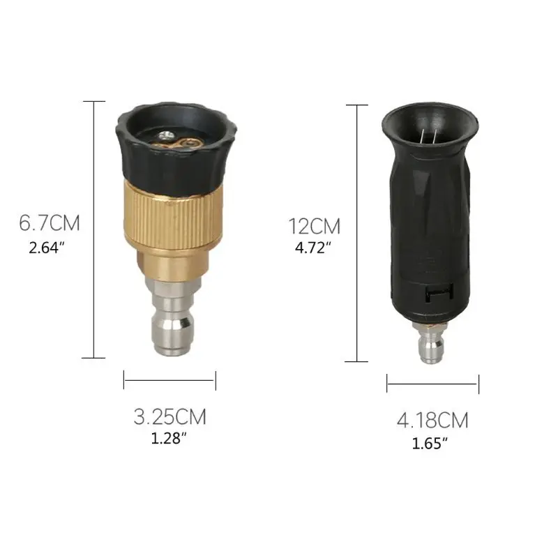 

Adjustable High Pressure Washer Nozzle Tip Variable Spray Pattern 1/4in 3000 PSI 28GC