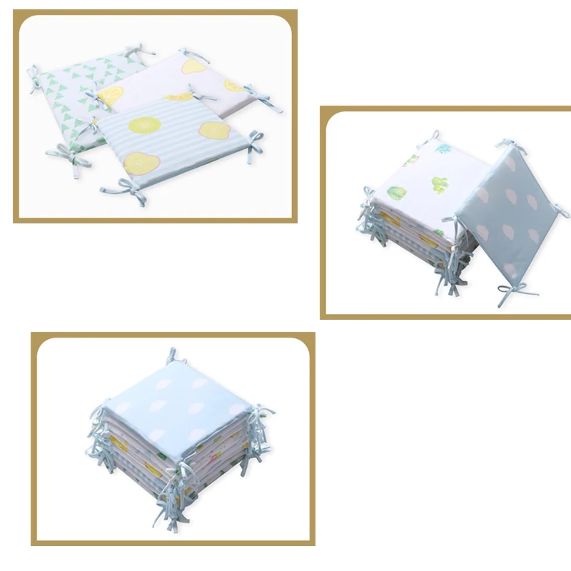6 шт./компл. квадратный Форма Детский Комплект постельного белья защита для