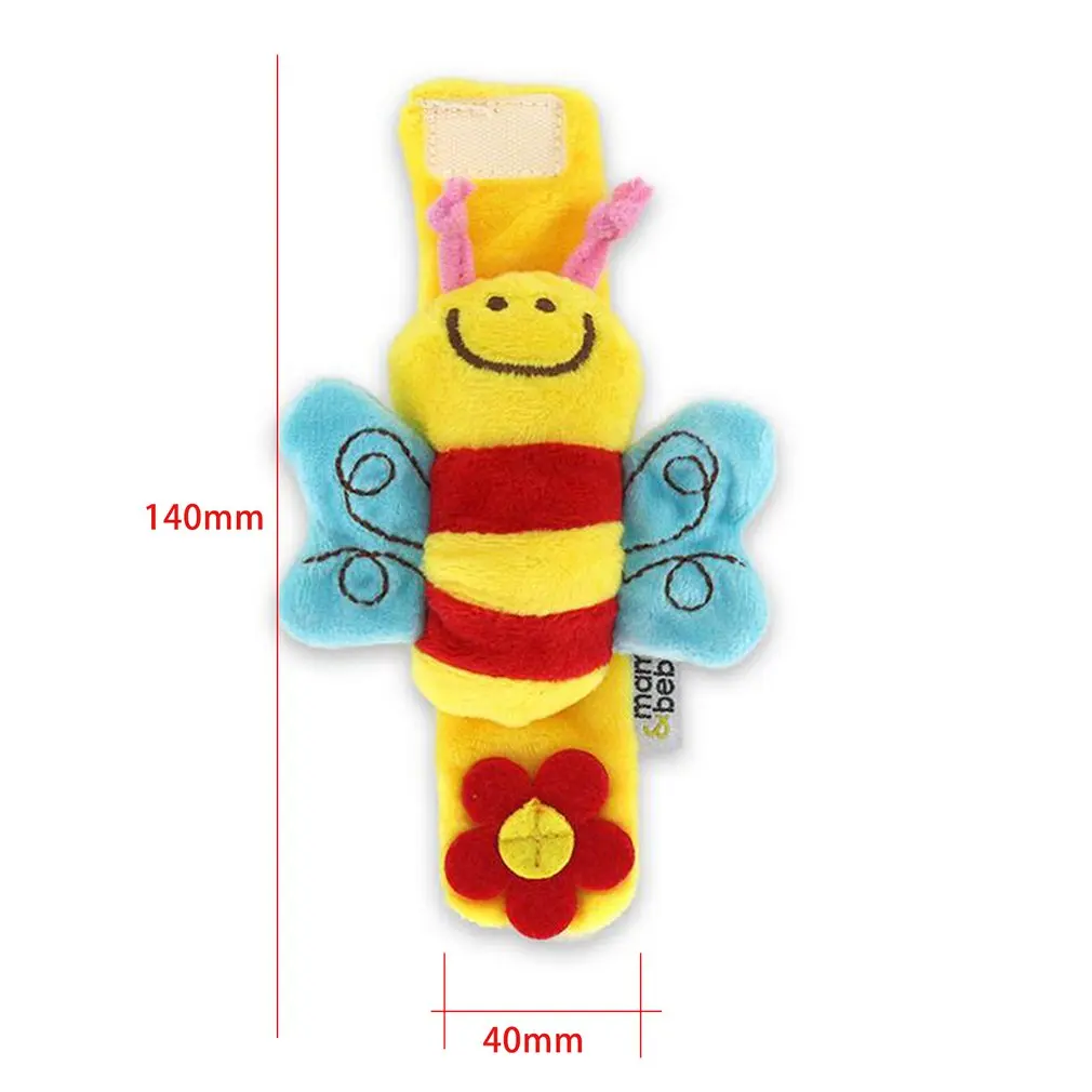 

Cartoon Animal Baby Wrist Rattles Baby Toy Wrist Bell Bands Strap Children Infant Newborn Soft Handbells Plush Toy 0-12 Months