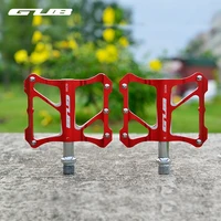 gub aluminum bicycle pedals anti slip mtb road bike flat platform pedals ultralight mountain du beaning cycling pedals 3 colors