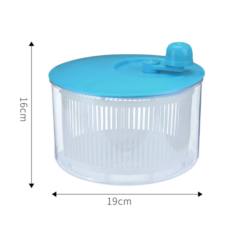 

Salad Spinner Vegetables Leaf Lettuce Dryer Drainer Fruit Wash Clean Basket Plastic DFK889