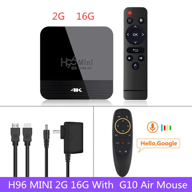 H96 мини H8 Android 9,0 ТВ приставка 2G 16G Rockchip RK3328A 1080p 4K BT Wifi Google Store Netflix H96 Mini 1G8G телеприставка PK Mi Box - Цвет: Красный